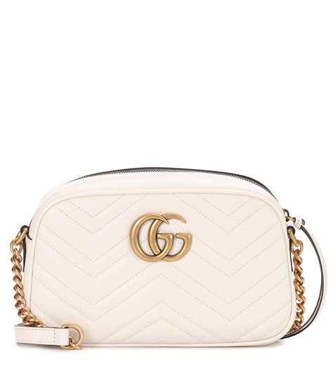 small white gucci handbag|gucci white marmont bag.